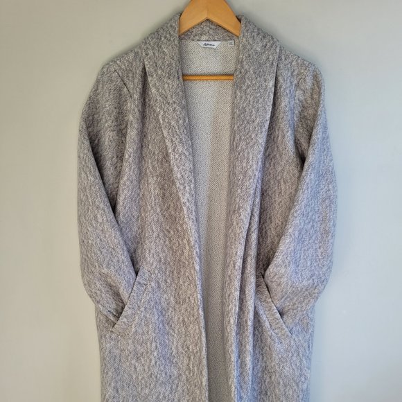 Boucle effect cardigan blazer with shawl collar and pockets - Picture 2 of 6